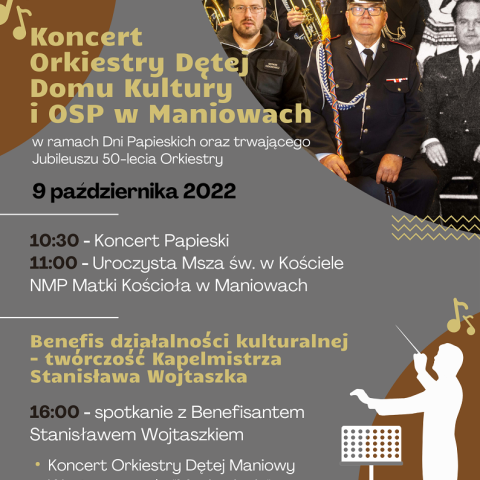 koncert Orkiestry Dętej Domu Kultury i OSP w Maniowach