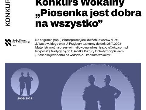 XV Ogólnopolski Konkurs Wokalny „Piosenka jest dobra na wszystko".