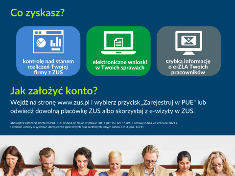 Profil na Platformie Usług Elektronicznych (PUE)  ZUS.