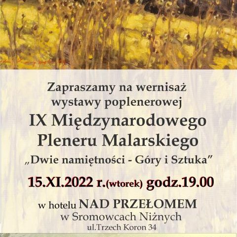 Wernisaż wystawy poplenerowej w Sromowcach Niżnych