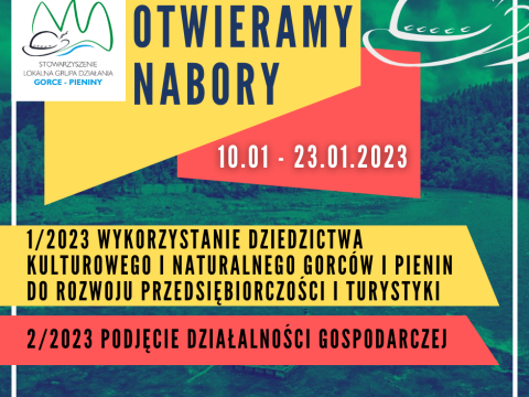 Dwa nabory wniosków w Stowarzyszeniu LGD "Gorce-Pieniny"