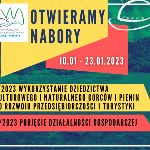 Dwa nabory wniosków w Stowarzyszeniu LGD "Gorce-Pieniny"