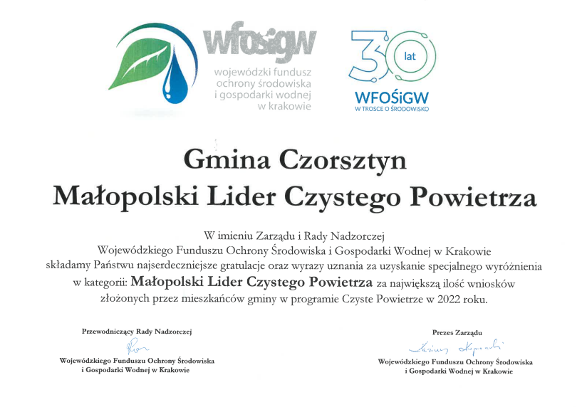 Konferencja Wojewódzkiego Funduszu Ochrony Środowiska i Gospodarki Wodnej w Krakowie.