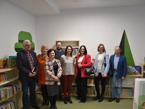 Delegacja Gminy Czorsztyn w Miejskich Bibliotekach Publicznych w Limanowej i w Mszanie Dolnej.