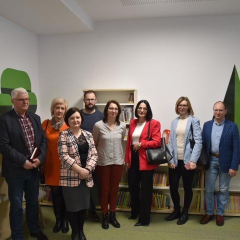 Delegacja Gminy Czorsztyn w Miejskich Bibliotekach Publicznych w Limanowej i w Mszanie Dolnej.