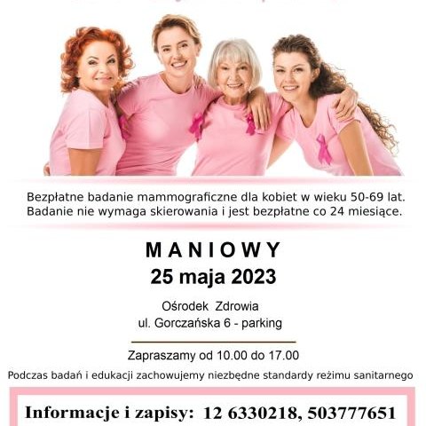 INFORMACJA - bezpłatna mammografia