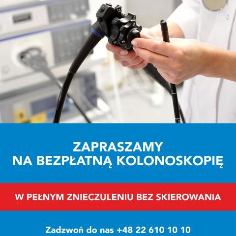 Bezpłatne badania kolonoskopowe w pełnym znieczuleniu bez skierowania.