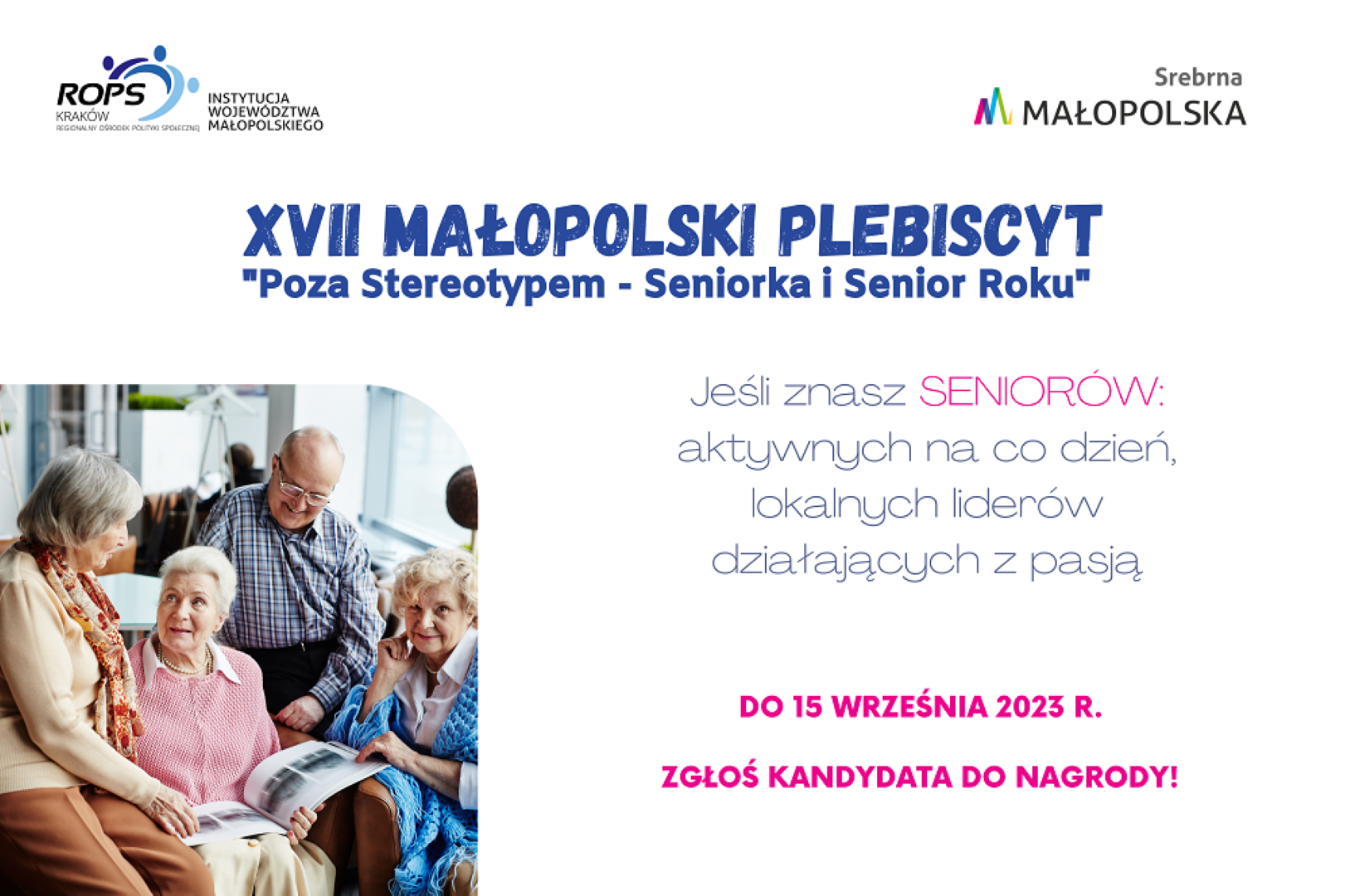 17. edycja plebiscytu „Poza Stereotypem – Seniorka i Senior Roku”