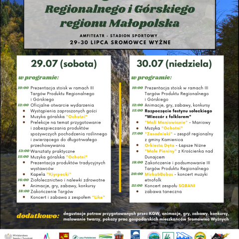 III Targi Produktu Regionalnego i Górskiego regionu Małopolska