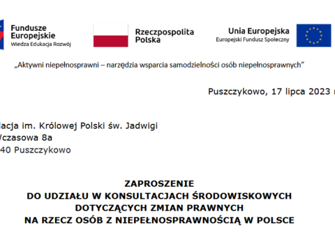 Aktywni niepełnosprawni – konsultacje społeczne