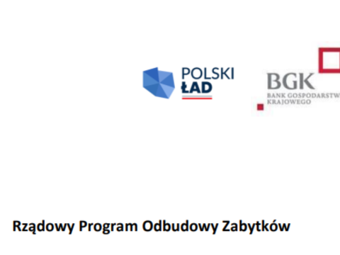 Uroczyste wręczenie czeków w ramach  Rządowego Programu Odbudowy Zabytków