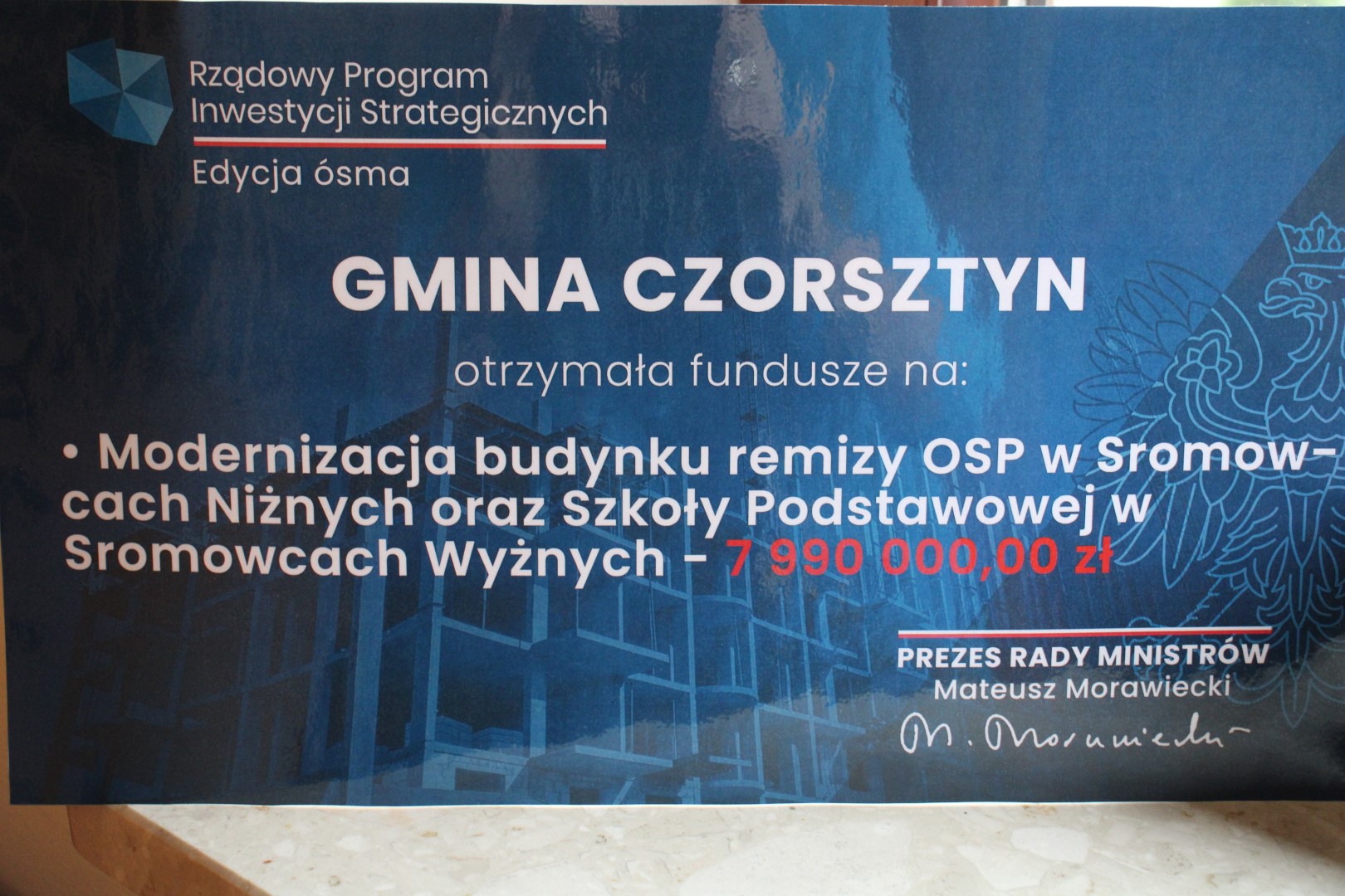 Gmina Czorsztyn otrzymała kolejną dotację