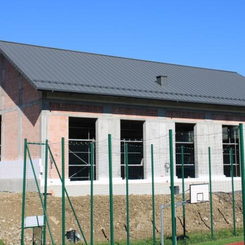 Kolejny etap prac sali gimnastycznej w Kluszkowcach