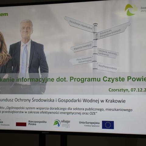 Spotkanie dotyczące programu CZYSTE POWIETRZE