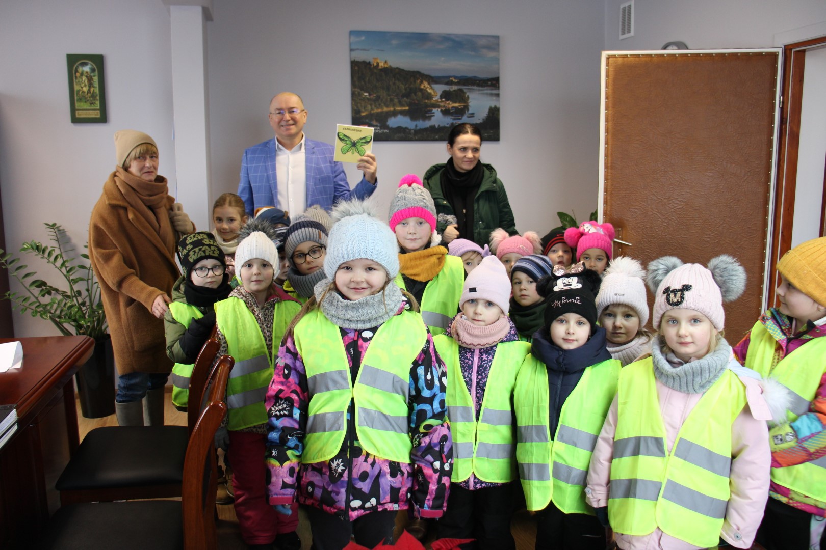 Oddział przedszkolny z wizytą w Urzędzie Gminy Czorsztyn