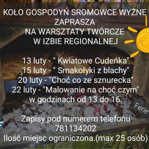 Zapraszamy dzieci i młodzież na zajęcia do Izby Regionalnej