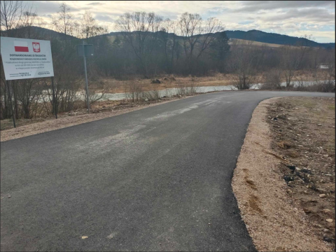 Ulica Nadwodnia w Sromowcach Niżnych została zmodernizowana