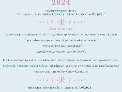 Konkurs na najpiękniejszy ogródek kwiatowy