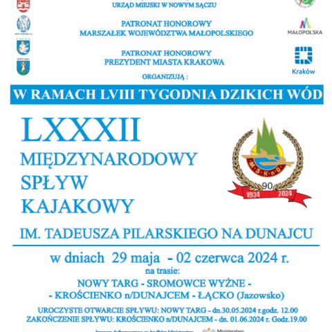LXXXII Międzynarodowy Spływ Kajakowy już wkrótce