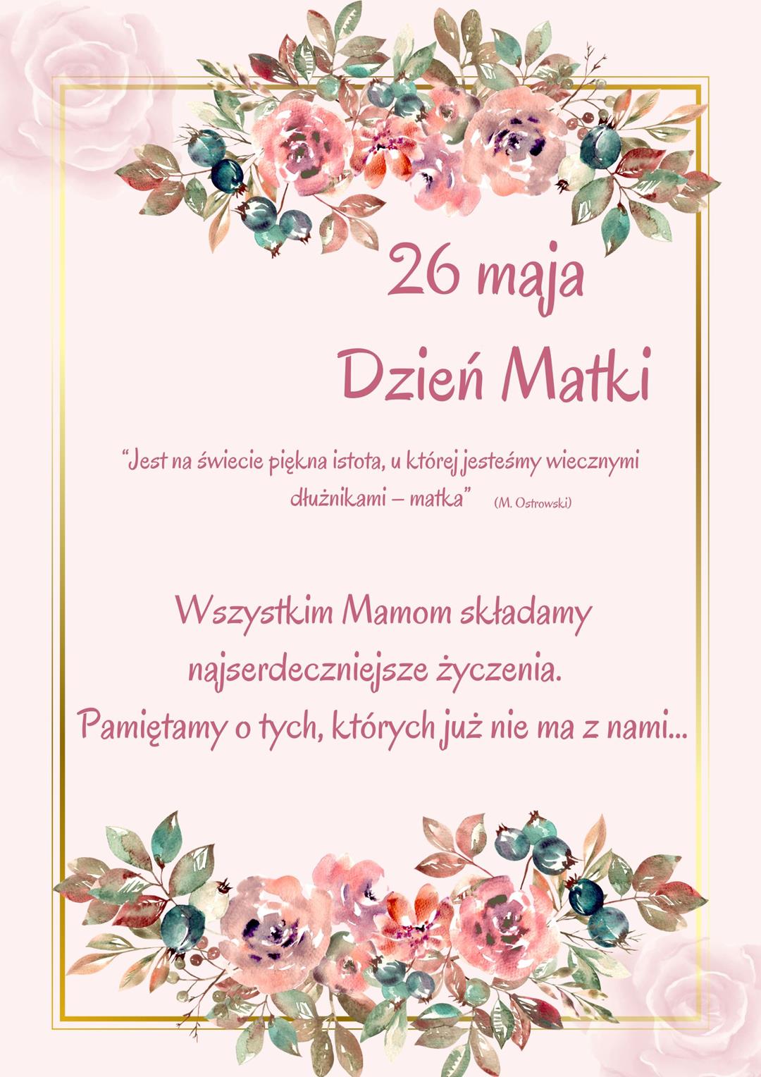26 Maja - Dzień Matki