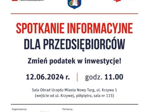 Spotkanie dla przedsiębiorców - „Zmień podatek w inwestycje!”