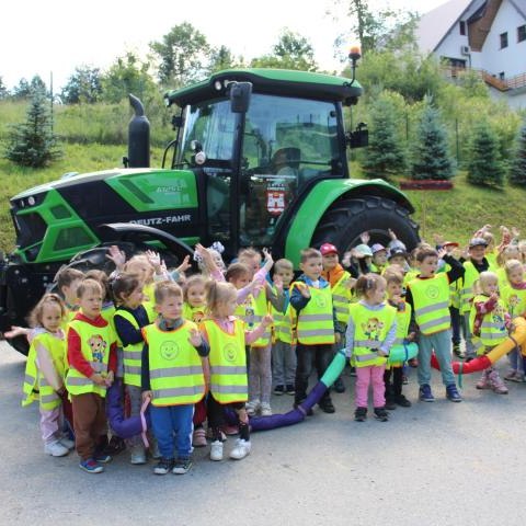 Rady na odpady – wizyta przedszkolaków z Kluszkowiec na terenie PSZOK-u