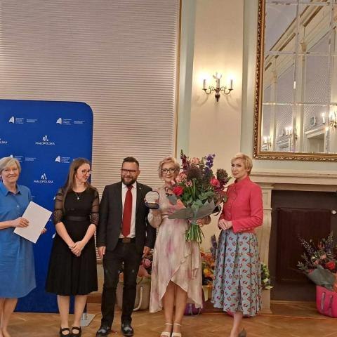 Joanna Bator - laureatka konkursu na Małopolskiego Bibliotekarza Roku