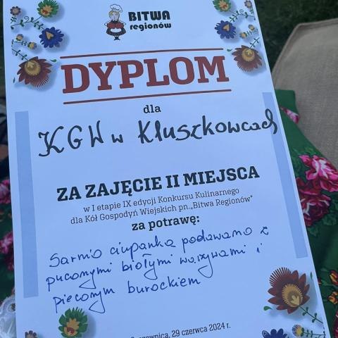 Nagroda i wyróżnienie dla Pań z KGW z terenu Gminy Czorsztyn