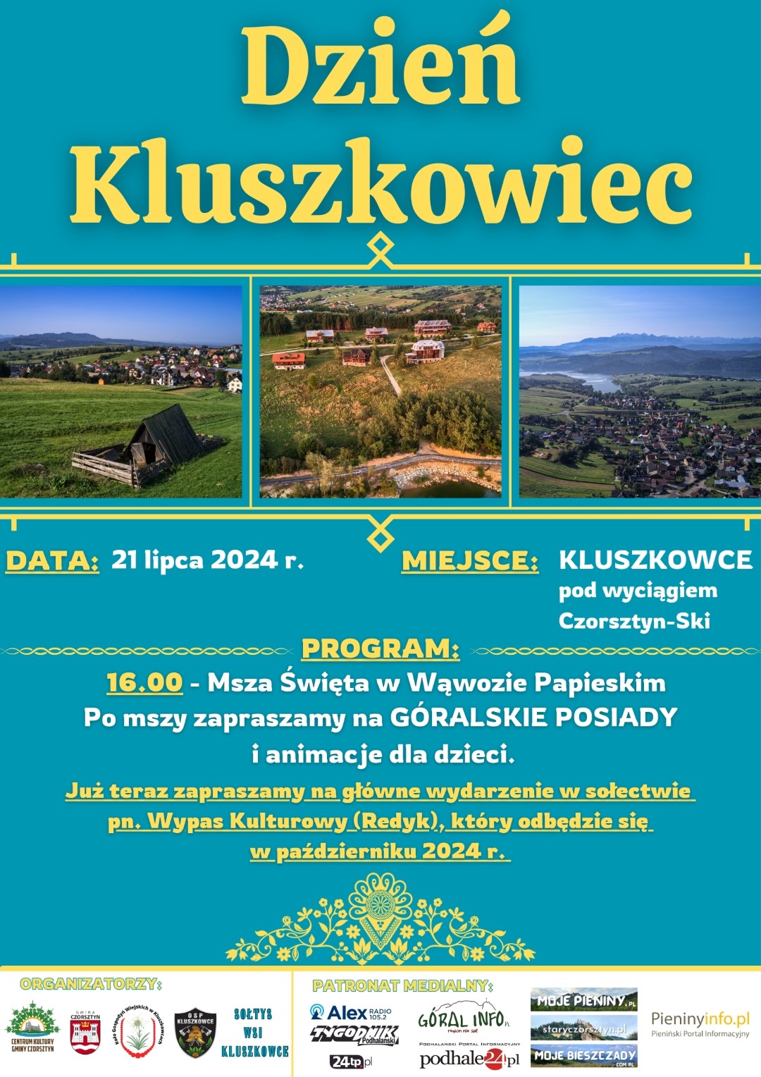 Zapraszamy na Dzień Kluszkowiec