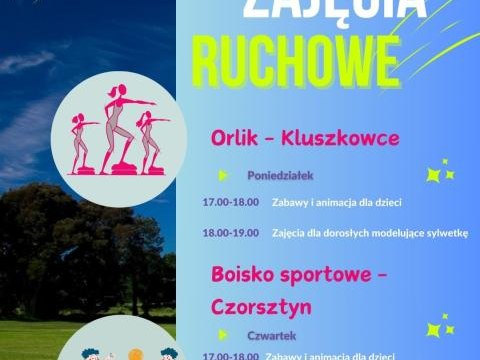 Bezpłatne zajęcia ruchowe dla dzieci, młodzieży i dorosłych