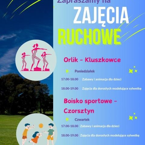 Bezpłatne zajęcia ruchowe dla dzieci, młodzieży i dorosłych