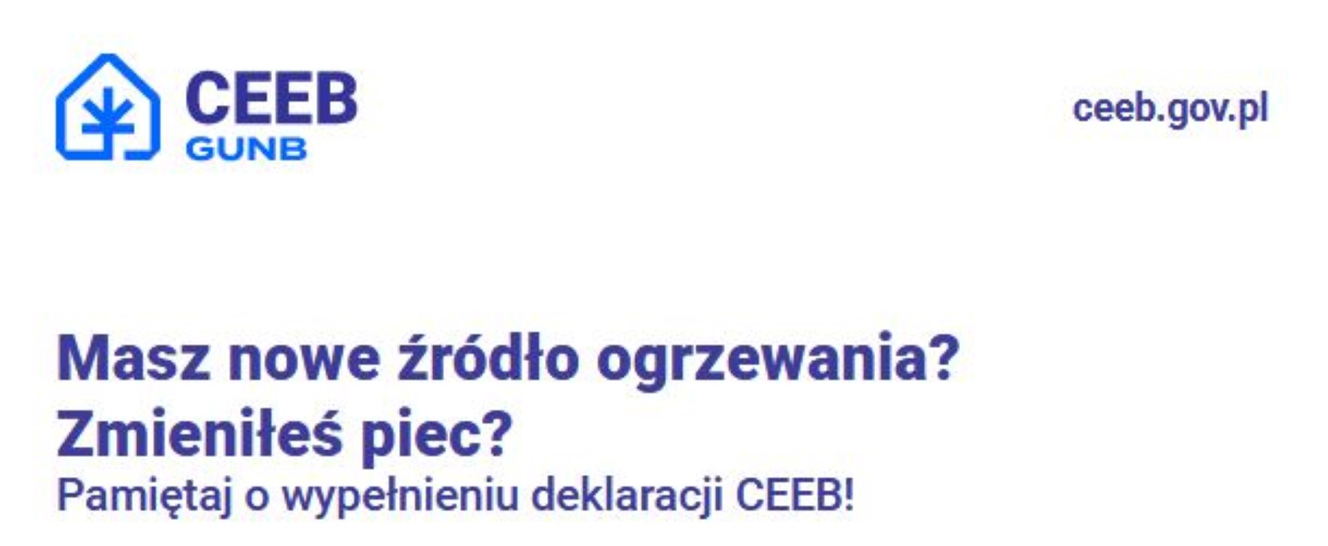 Informacja dotycząca aktualizacji deklaracji w systemie CEEB