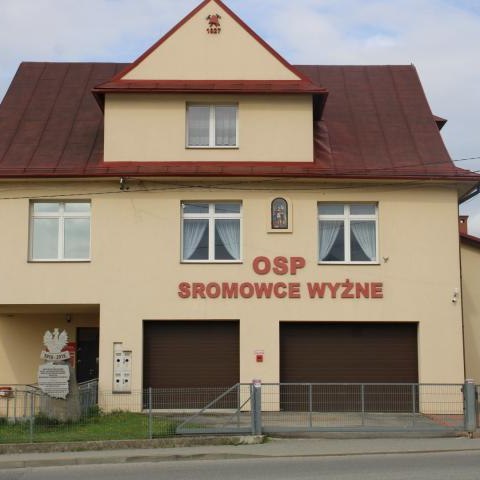 Garaż w remizie OSP w Sromowcach Wyżnych w remoncie