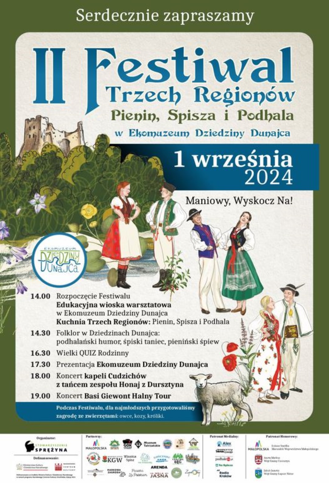 Zapraszamy na II Festiwal Trzech Regionów Pienin, Spisza i Podhala