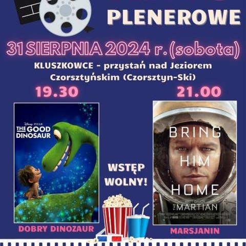 Kino plenerowe nad Jeziorem Czorsztyńskim