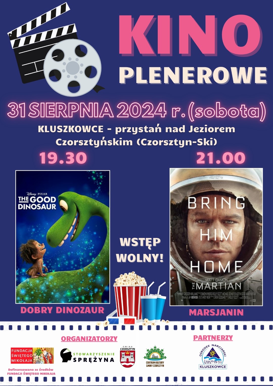 Kino plenerowe nad Jeziorem Czorsztyńskim