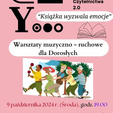 Biblioteka zaprasza dorosłych na warsztaty muzyczno-ruchowe