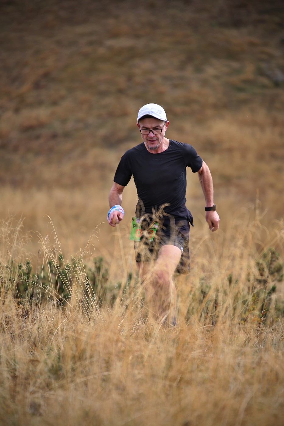 Zbigniew Jaworski na trasie półmaratonu