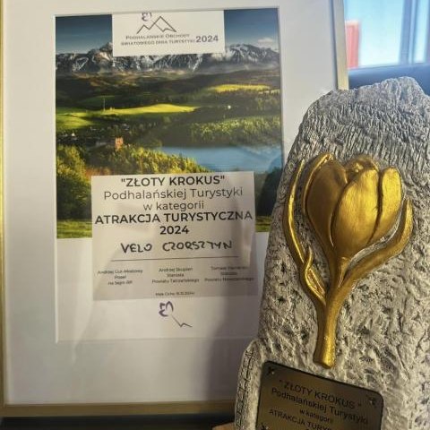 Velo Czorsztyn nagrodzone w konkursie „Złoty Krokus”