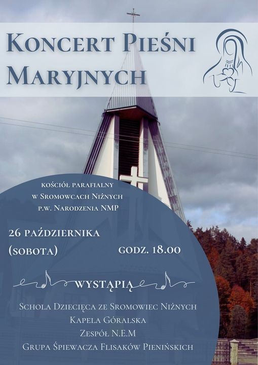 Koncert Pieśni Maryjnych w Sromowcach Niżnych