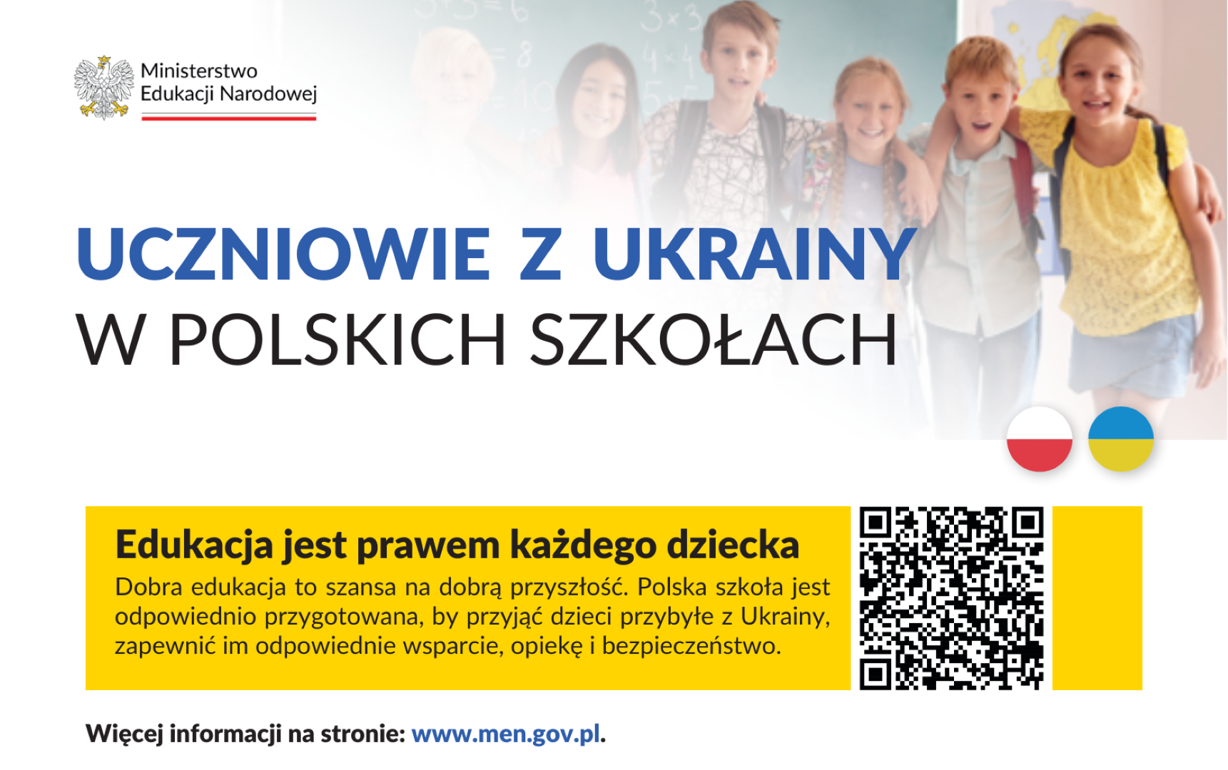 Minister Edukacji przypomina o obowiązku szkolnym dla dzieci z Ukrainy