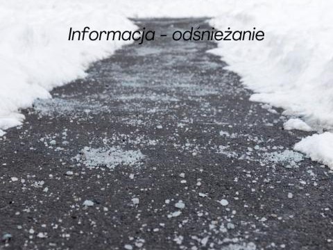 Informacja o konieczności odśnieżania chodników oraz usuwania sopli lodowych