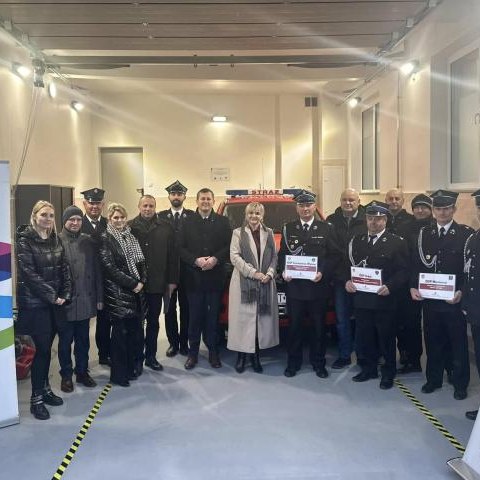 Zakończenie projektu pn. „Remont garażu OSP Sromowce Wyżne”.