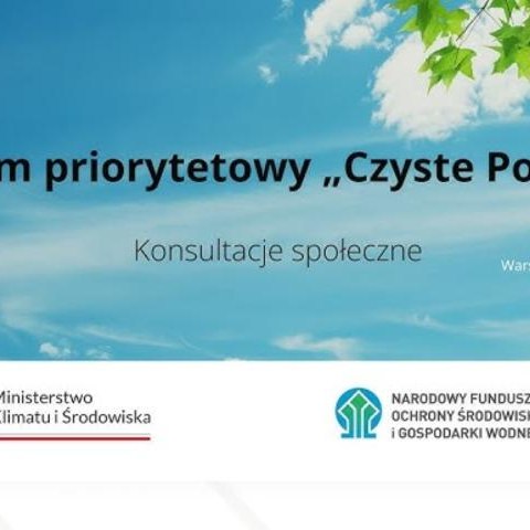 Konsultacje nowej odsłony programu Czyste Powietrze