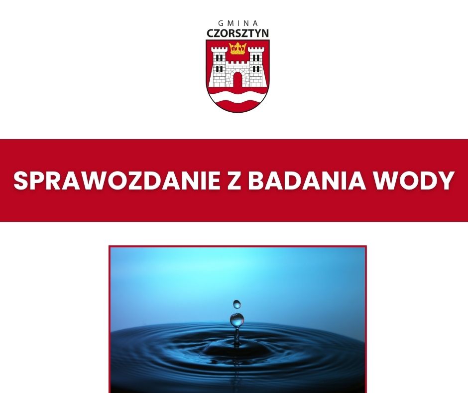 Sprawozdania z badania wody