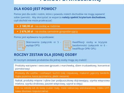 Skorzystaj z bezpłatnej pomocy żywnościowej