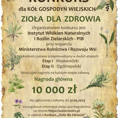 II Ogólnopolski Konkurs „Zioła dla Zdrowia”
