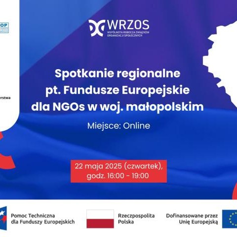 Fundusze Europejskie - korzyści i możliwości dla organizacji pozarządowych w woj. MAŁOPOLSKIM