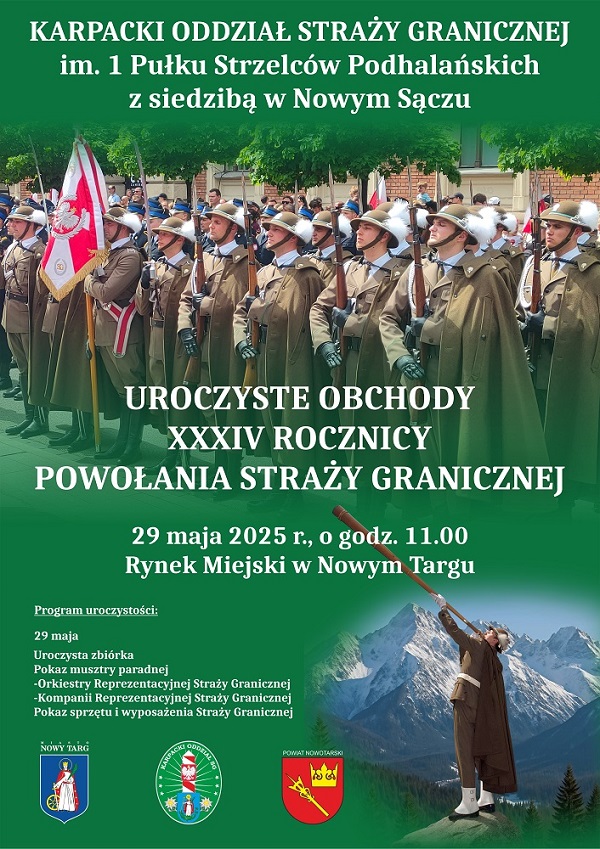 Obchody XXXIV rocznicy powołania Straży Granicznej