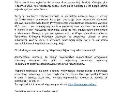 Małopolska głosuje!